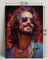 Vibrant Portrait Of A Free Spirit Poster PosterGoat