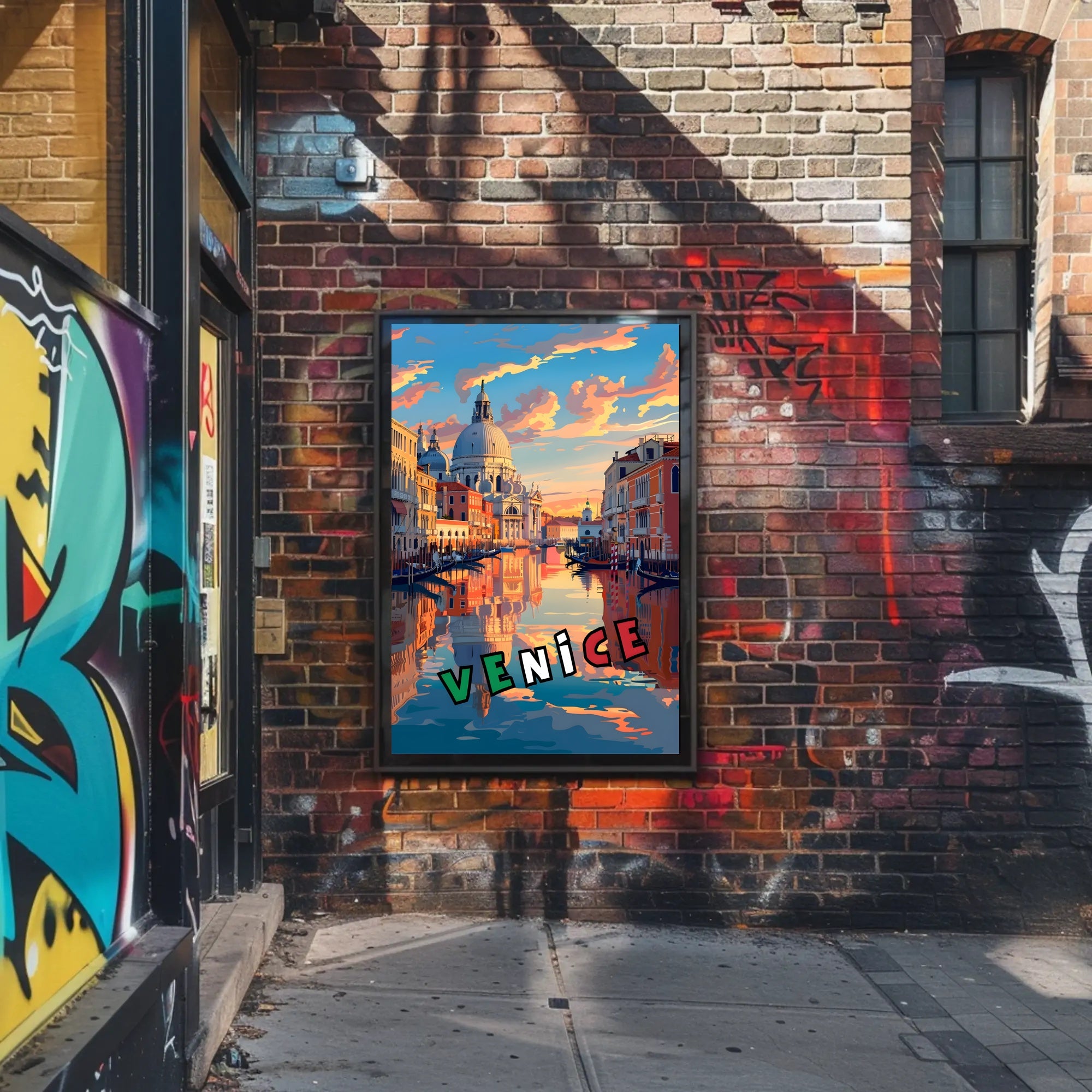 Scenic Venice at Sunset Poster