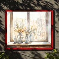 Tranquil Window Still Life Poster