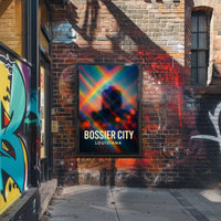 Bossier City Louisiana Scenic Minimalist Urban Life Poster