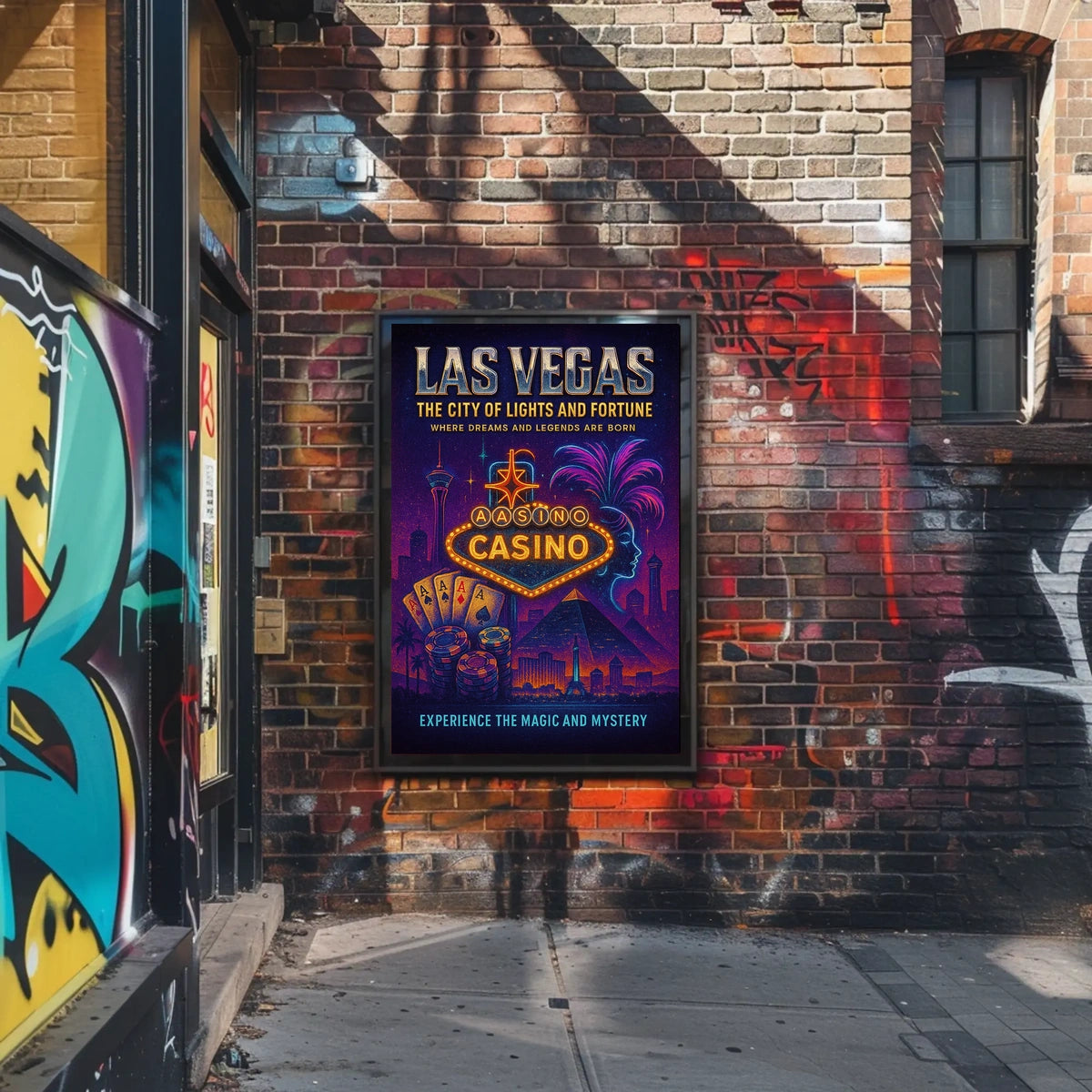 Las Vegas The City of Lights and Fortune Poster