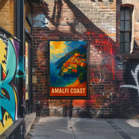 Amalfi Coast Poster Wall Art For Coastal Decor Gift