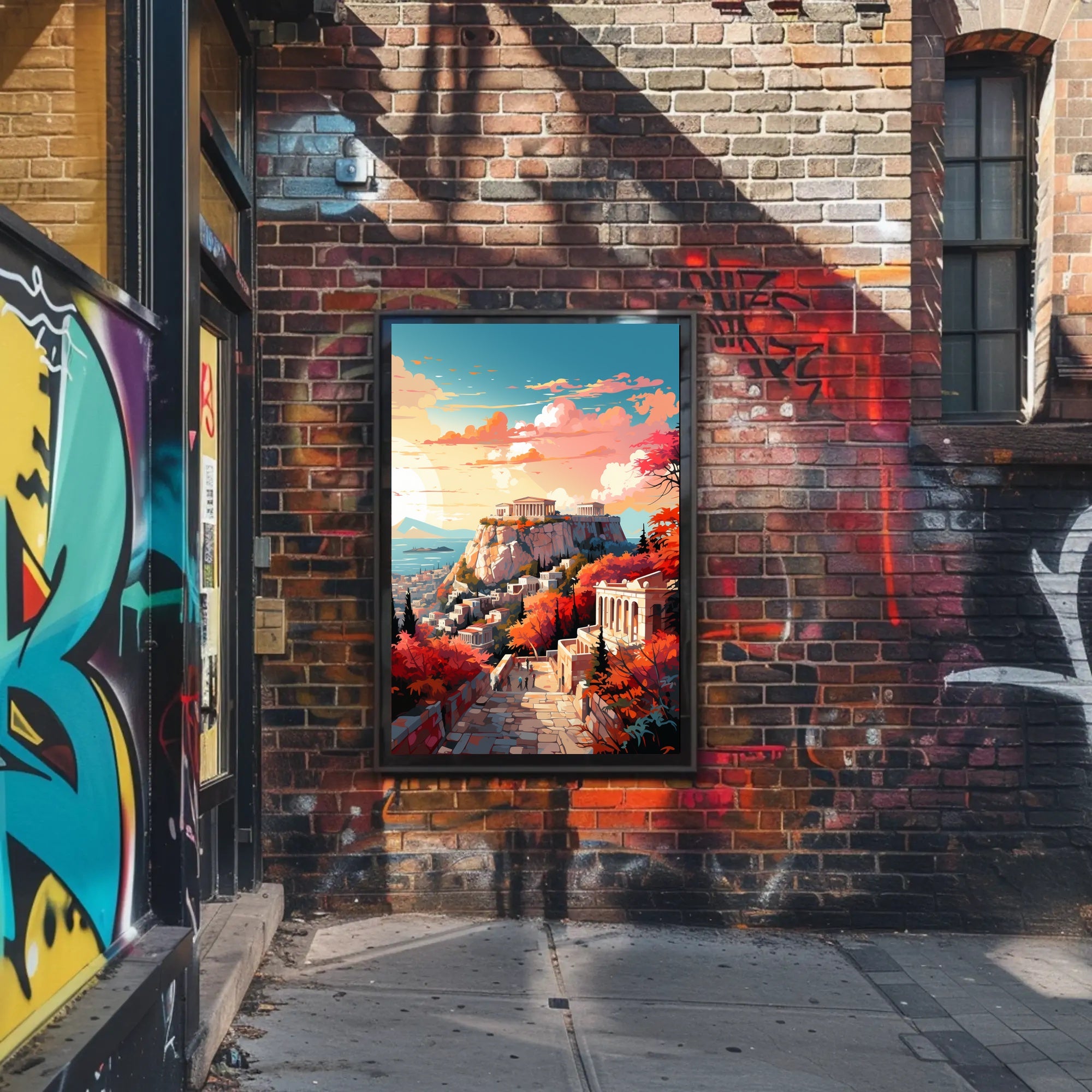Autumn At The Acropolis Poster