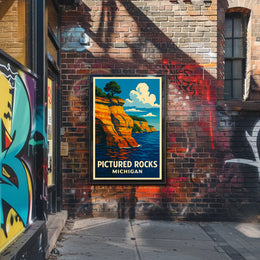 Pictured Rocks, Michigan Poster