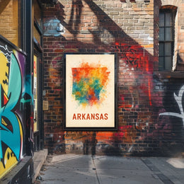 Arkansas State Art Poster