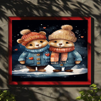 Winter Wonderland Bears Poster