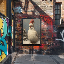 Festive Bird In Winter Wonderland Poster