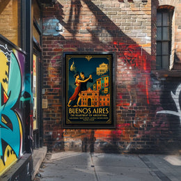 Buenos Aires Vintage Travel Poster Wall Art PosterGoat