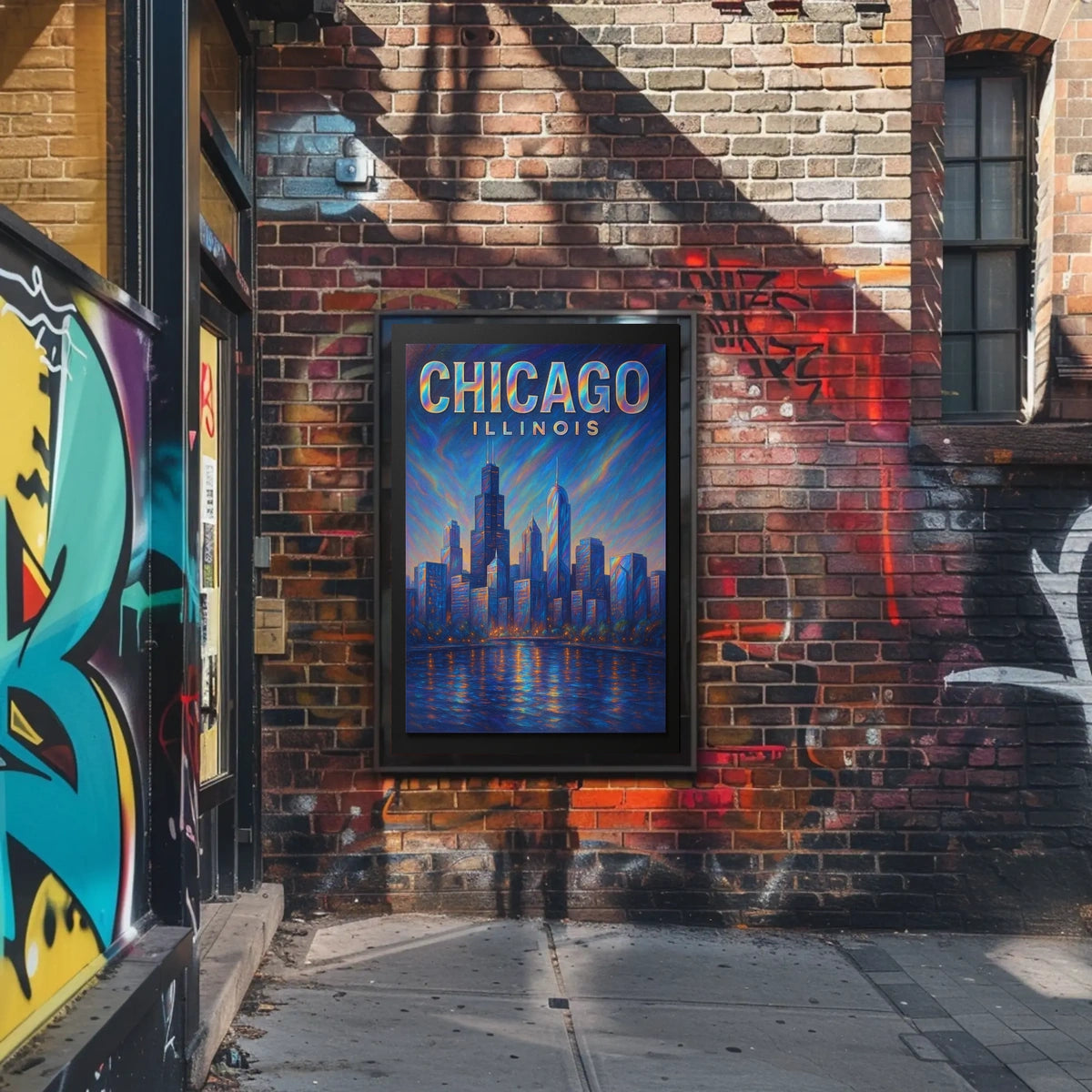 Chicago Skyline Art Poster