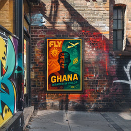 Fly Ghana Wander In Color Poster