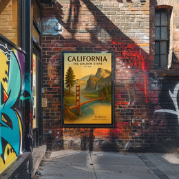 California The Golden State Poster PosterGoat