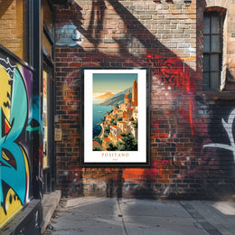 Scenic Views of Positano Poster PosterGoat
