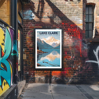 Lake Clark National Park Poster Vintage Travel Art