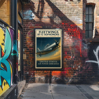 Fleetwings BT12 Sophomore Vintage Aviation Poster