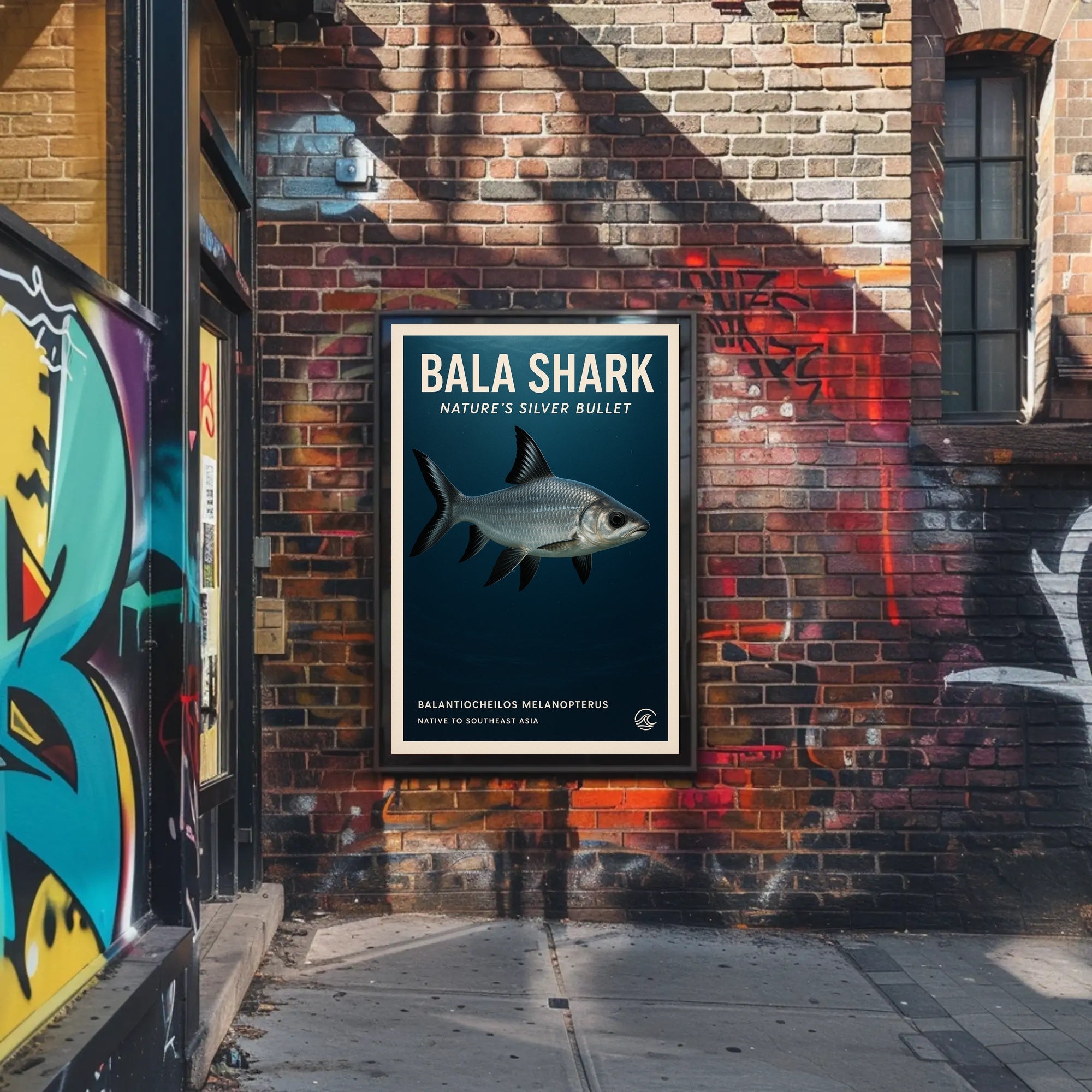 Bala Shark Nature’s Silver Bullet Animal Poster