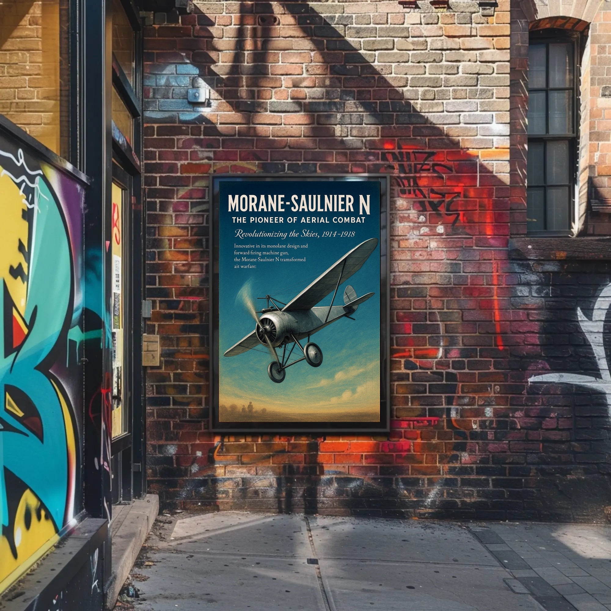 Morane-Saulnier N The Pioneer of Aerial Combat Poster PosterGoat