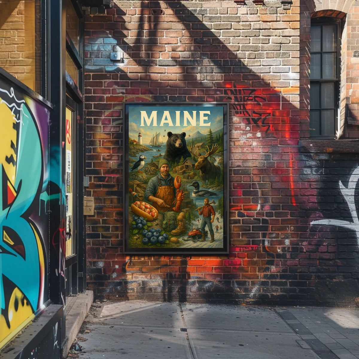 Discover Maine Poster
