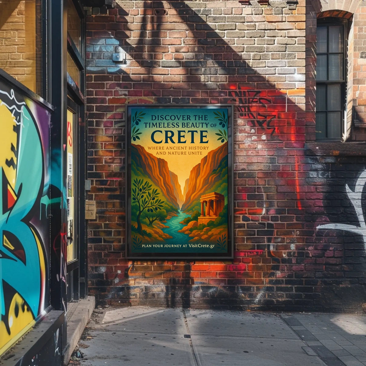 Crete's Ancient Charm Vintage Travel Poster