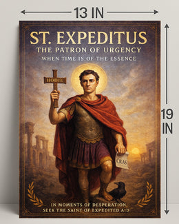 St. Expeditus The Patron of Urgency Poster PosterGoat