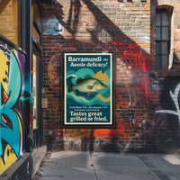Barramundi Australian Delicacy Cultural or Heritage Poster