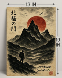Untamed Solitude: Adventure Art Print Cultural or Heritage Poster