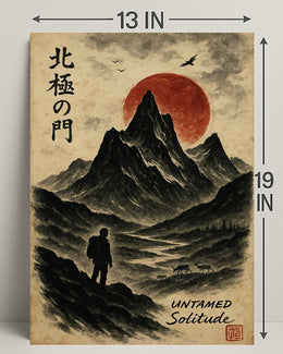 Untamed Solitude: Adventure Art Print Cultural or Heritage Poster
