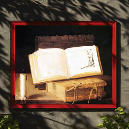 Illuminated Medieval Book Still Life - Artistic Poster