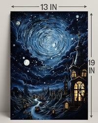 Enchanted Nightscape Poster PosterGoat