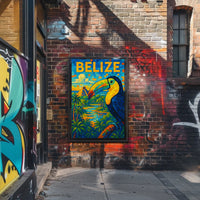 Belize Vibrant Wildlife And Culture Poster