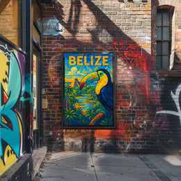 Belize Vibrant Wildlife And Culture Poster
