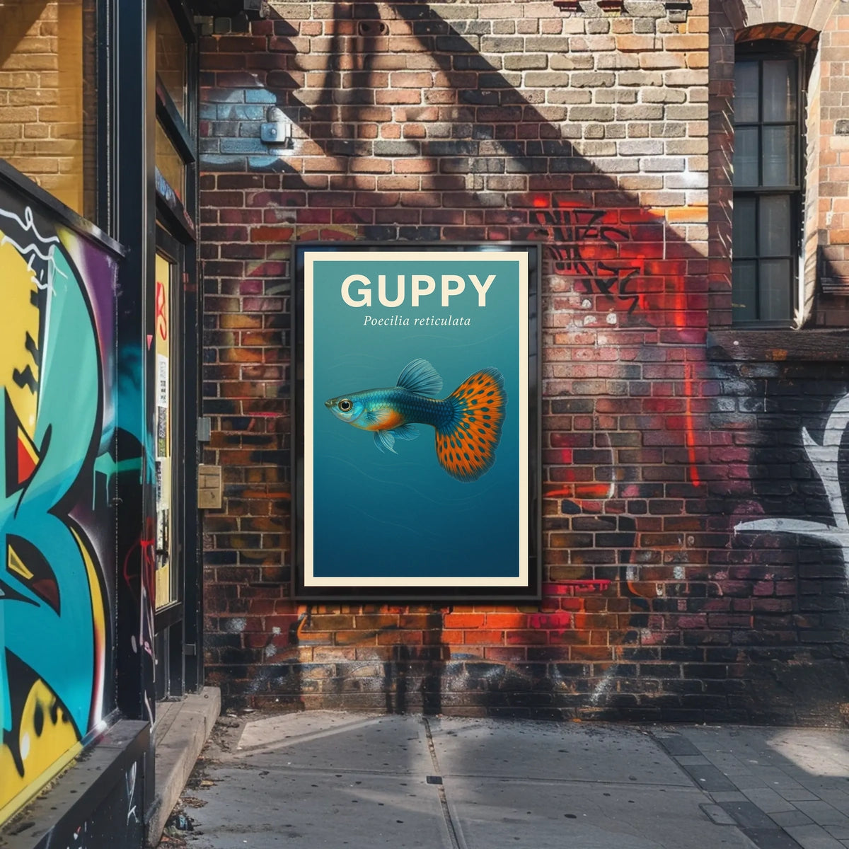 Guppy Poecilia reticulata Poster
