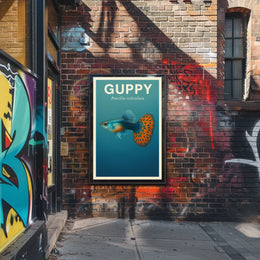 Guppy Poecilia reticulata Poster