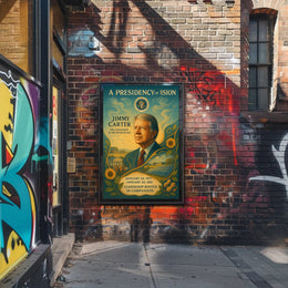 Jimmy Carter Civic Impact Presidential Artwork PosterGoat