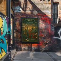 Tokyo Vintage Travel Poster Wall Art Print