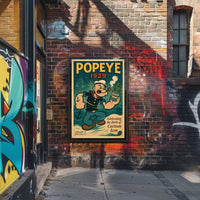 Classic Popeye Nostalgia with Vintage Nautical Theme Pop Culture Poster