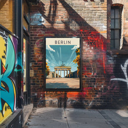 Berlin's Iconic Landmark Poster