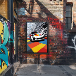 Vibrant Speed Poster PosterGoat