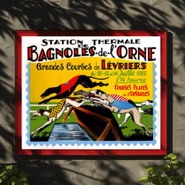 Greyhound Racing Bagnoles-de-l'Orne 1925 Sports Poster PosterGoat