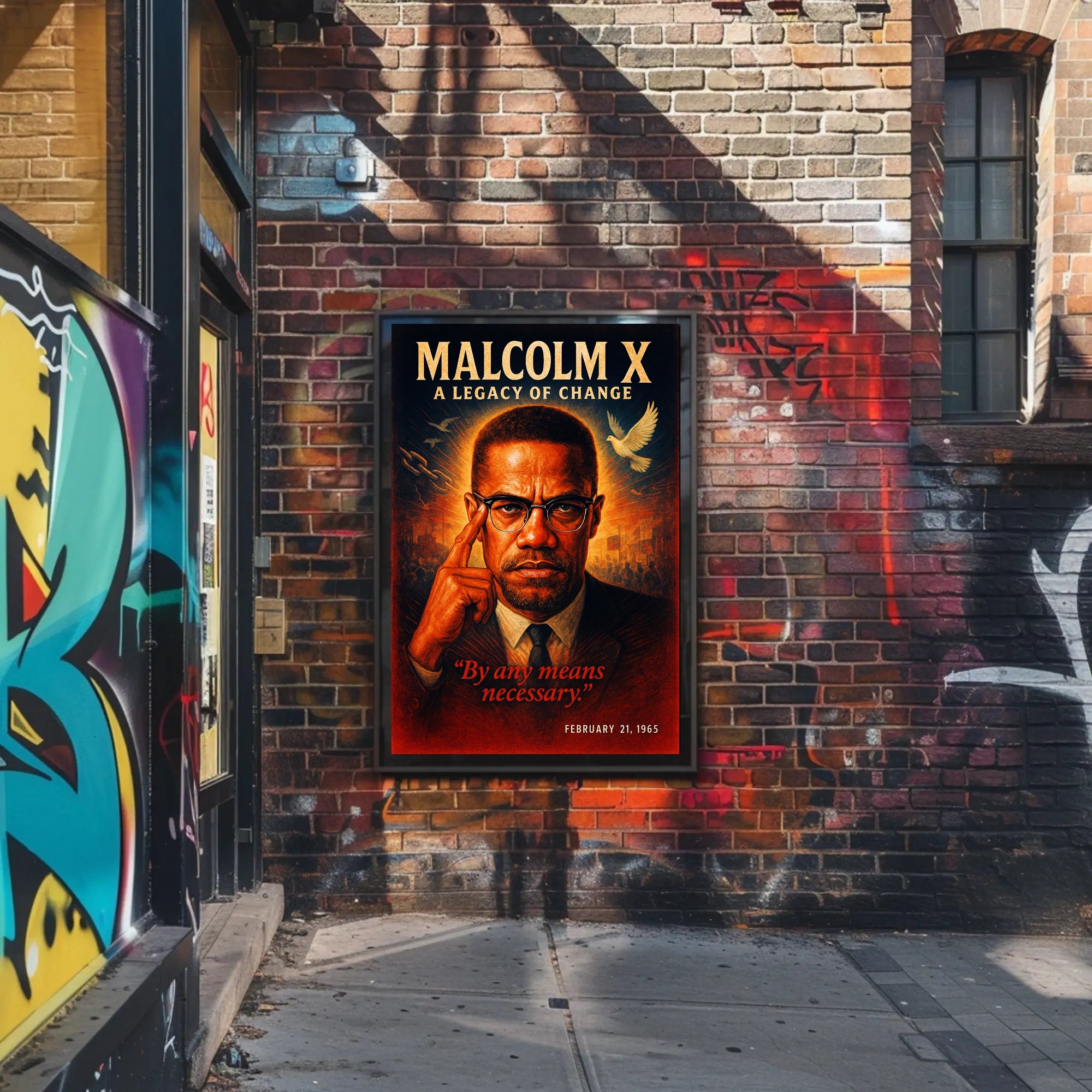 Malcolm X A Legacy of Change Poster PosterGoat