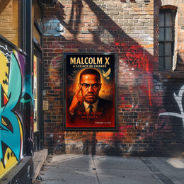 Malcolm X A Legacy of Change Poster PosterGoat