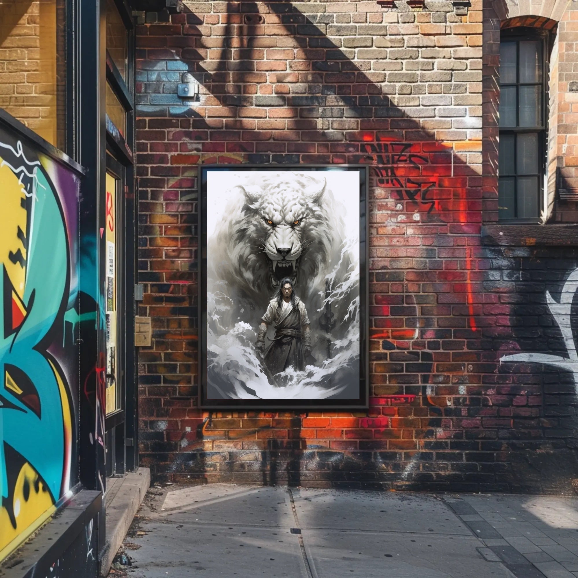 Warrior And The White Tiger Poster