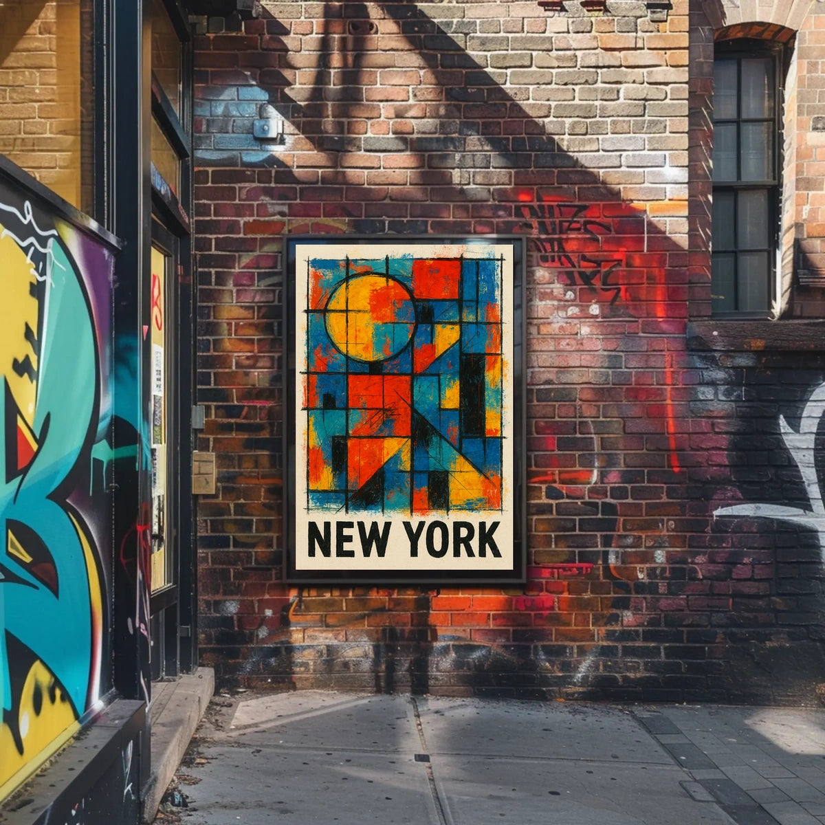 New York Abstract Poster