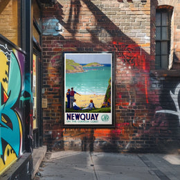 Newquay On The Cornish Coast Poster