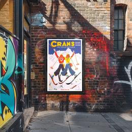 Crans Ski Resort Advertisement Poster