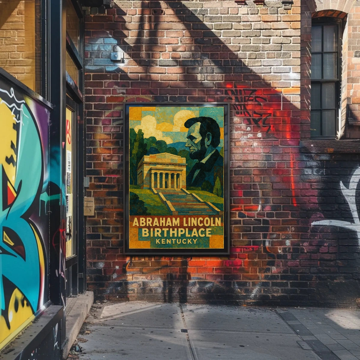 Abraham Lincoln Birthplace Poster