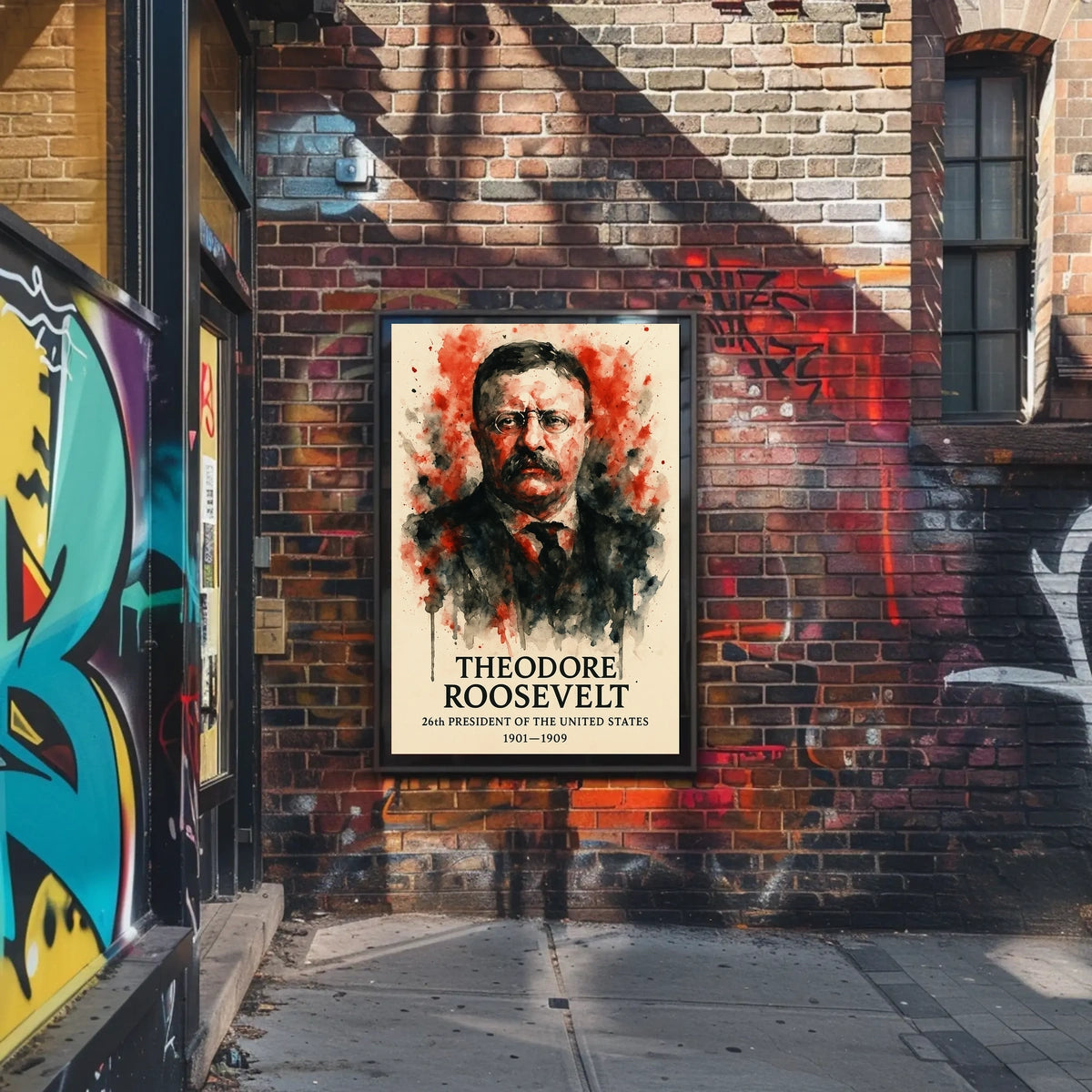 Theodore Roosevelt Brilliance: Immersive Historical Presidential Poster