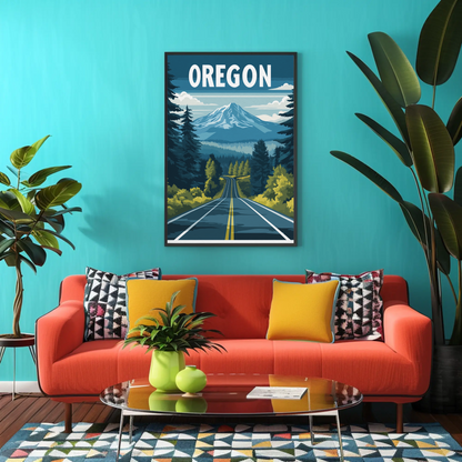 Oregon Vintage Poster