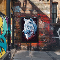 Majestic Wolf Portrait Poster