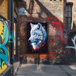 Majestic Wolf Portrait Poster