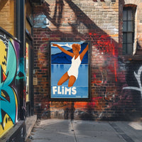 Flims Swiss Travel Poster
